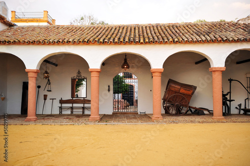 Cuadros en Lienzo Cortijo andaluz, hacienda de labor