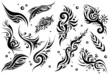 Set of 12 tribal tattoo (set 1)