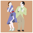 © peacefulhooligan - Illustration of dancing people