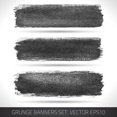 Wall Mural - Set of grunge banners