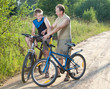© Konstantin Kulikov - The father with the son on bicycles