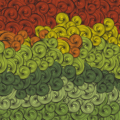 Poster - Abstract multi-colored waves pattern. Vector, EPS8