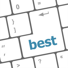 Poster - Best button on keyboard with soft focus
