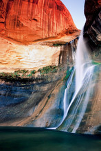 Waterfall In Utahs Red Rock Country