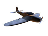 3d render of an air plane  isolated on a white background