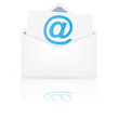 Open envelope with email. Vector illustration.