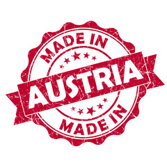 Wall Mural - made in Austria stamp