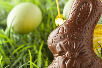 Wall Mural - Festive Chocolate Easter Bunny