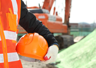 Canvas Print - construction safety concept