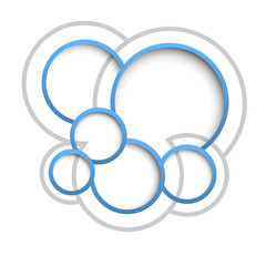 Wall Mural - abstract web design bubbles