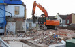 The demolition of another old public house in england