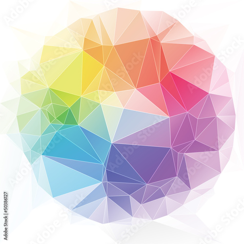 Naklejka dekoracyjna triangular style abstract background of triangles