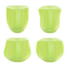 Collection Of Green Cups