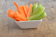 Bowl of carrot and celery