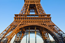 Detail Of Eiffel Tower, Paris, France