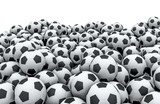Fototapeta Sport - Soccer balls pile