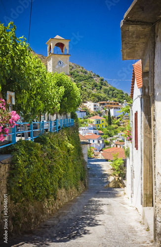 Naklejka na szybę Small cretan village in Crete island, Greece.