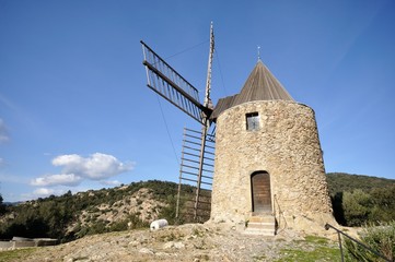 Wall Mural - moulin saint roch