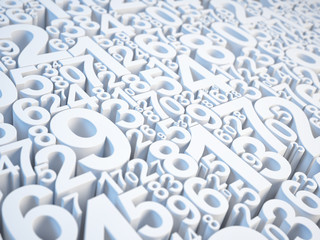 Fototapete - Numbers