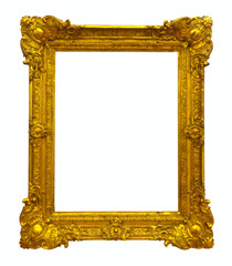 Wall Mural - gold picture frame path