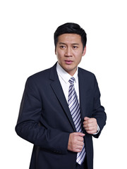 Wall Mural - studio portrait of an asian businessman