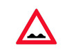 Verkehrszeichen: Unebene Fahrbahn