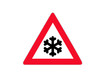 Verkehrszeichen: Schnee- oder Eisglätte
