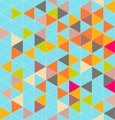 Abstract geometric triangle seamless pattern