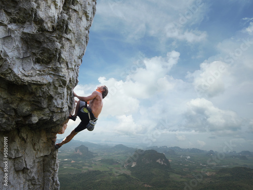 Foto-Lamellenvorhang - Climber (von Dudarev Mikhail)