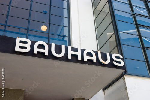 Bauhaus Dessau writing Fototapeta