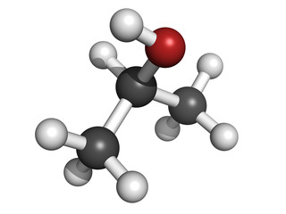 Poster - Isopropanol (isopropyl alcholol, 2-propanol) rubbing alcohol, mo