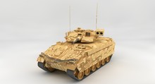 Bradley Tank 3d Render
