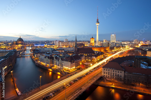 einzelne bedruckte Lamellen - Berlin Panorama (von Bruder Jakob)