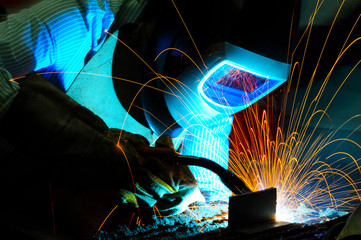 welding sparks