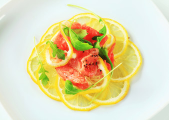 Sticker - Lemon and beef Carpaccio