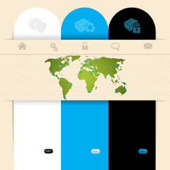 Wall Mural - Label design website template