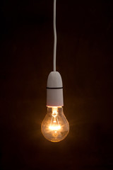 Poster - Bright light bulb turned on
