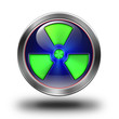 Radioactive glossy icon