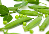 Fototapeta Mapy - fresh pea pods