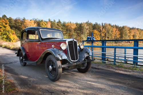 Nowoczesny obraz na płótnie Oldtimer-Morris-1936