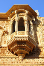 Fragment Of Beautiful Ornamental Building In India