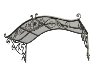 Wall Mural - Wrought iron canopy