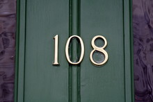 Golden Brass Door Number 108