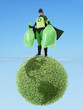 © Roman Milert - Eco superhero and garbage free planet