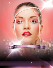 Make up woman flayer.stylish woman flyer