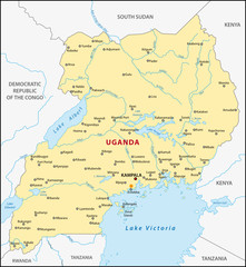  Uganda map