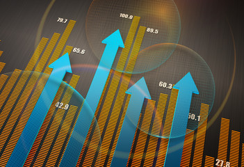 Wall Mural - Financial business chart