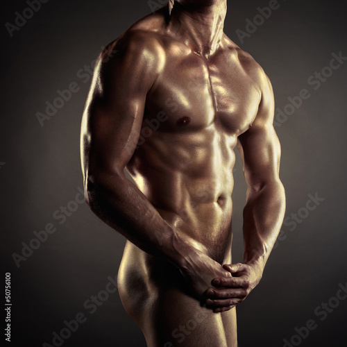 Obraz w ramie Naked athlete