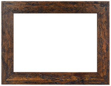 Old Brown Wooden Frame Cutout