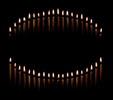 Taper Candles Make Circle